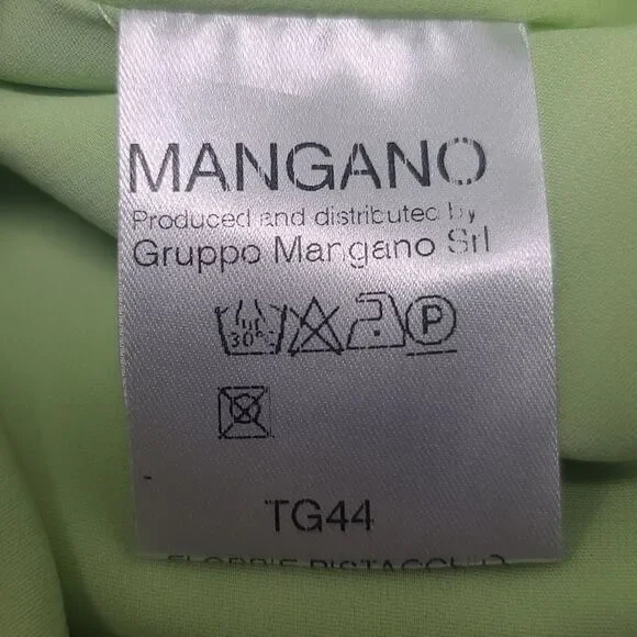 Mangano Green Satin Midi Dress, Women's Small - Picture 10 of 15